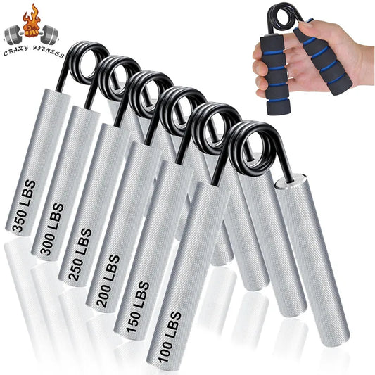 100-350Lbs Fitness Heavy Grips Forearm Exerciser Strengthener Metal Hand Grip with Sponge Cover Home Office Fitness Equipment